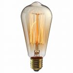 Bec smart cu filament Yeelight LED Filament Bulb ST64,E27, 6W, 500lm