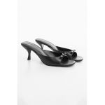 Papuci de piele cu toc classic Liu