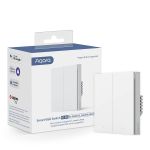 Intrerupator inteligent ingropat AQARA Smart Wall Switch H1 EU, fara nul, 2 butoane H1 (No Neutral, Double Rocker)