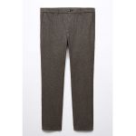 Pantaloni slim fit cu model houndstooth Brest