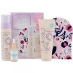 Set Autobronzare, Sunkissed, Pure Glow Collection Tanning Gift Set, cu Spuma Autobronzanta Dark