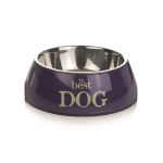 Castron pentru caini IPTS Best Dog din inox si melamina 700 ml