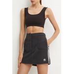 adidas Originals fusta culoarea negru, mini, drept