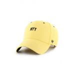 47brand Căciulă culoarea galben, cu imprimeu