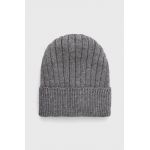 Deha Căciulă culoarea gri, din tricot gros