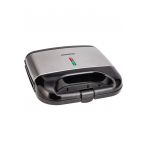 Aparat de facut vafe - 800 W - placi neaderente - termostat - clapeta de blocare - Inox