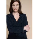 Bluza cu decolteu in V si garnituri cu volane