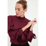 Bluza din satin cu funde
