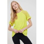 Dkny bluza femei, culoarea galben, neted