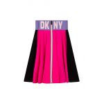 Dkny fusta fete culoarea roz, mini, evazati