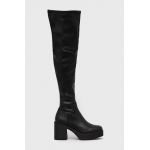 Aldo cizme Upscale femei, culoarea negru, cu toc drept