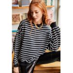 Bluza de trening lejera cu decolteu la baza gatului