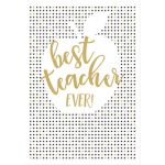 Felicitare - Best Teacher Ever - Apple | The Art File