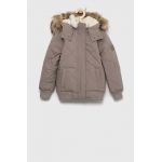 Abercrombie & Fitch geaca copii culoarea gri