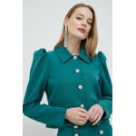 Custommade sacou Gelika culoarea verde, un singur rand de nasturi, neted
