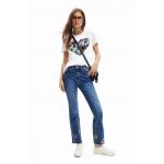 Desigual jeansi femei high waist