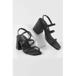 Answear Lab sandale de piele culoarea negru