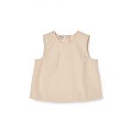 Liewood bluza din bumbac pentru bebelusi culoarea bej, neted