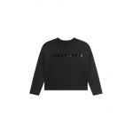 Karl Lagerfeld bluza copii culoarea negru, cu imprimeu