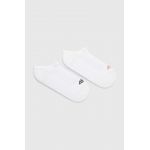 4F sosete 2-pack femei, culoarea alb
