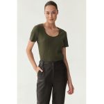 Bluza cu maneci scurte si aspect striat Filomi
