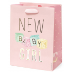 Punga de cadou - Medium - New Baby Girl | Legami