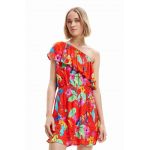 Desigual rochie culoarea rosu, mini, drept