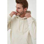 BOSS hanorac de bumbac CASUAL bărbați, culoarea bej, cu glugă, uni 50468445