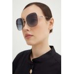 Carolina Herrera ochelari de soare femei, culoarea auriu