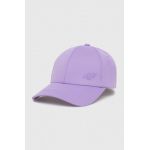 4F sapca culoarea violet, neted