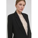 Bruuns Bazaar sacou culoarea negru, un singur rand de nasturi, neted