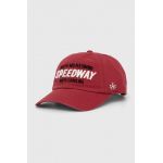 American Needle șapcă de baseball din bumbac North Wilkesboro culoarea rosu, cu imprimeu