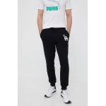 47brand pantaloni de trening culoarea negru, cu imprimeu