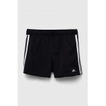 adidas Performance pantaloni scurti copii 3S SHO culoarea negru, cu imprimeu, talie reglabila