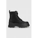 Buffalo bocanci Aspha Rld femei, culoarea negru, cu platforma
