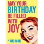 Felicitare - May your Birthday be filled with Joy | Dean Morris Cards
