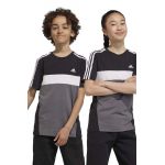 adidas tricou de bumbac pentru copii culoarea negru, modelator