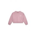 Dkny hanorac de bumbac pentru copii culoarea violet, modelator