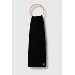 Colmar esarfa de lana culoarea negru, neted
