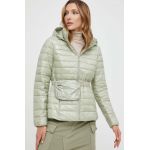Answear Lab geaca femei, culoarea turcoaz, de tranzitie
