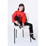 Karl Lagerfeld bluza copii culoarea rosu, cu imprimeu
