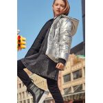 Dkny geaca reversibila pentru copii culoarea gri