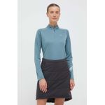 Asics longsleeve pentru alergare Icon culoarea verde, cu turtleneck