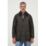 Barbour jachetă de bumbac Classic Beaufort Wax Jacket culoarea verde, de tranziție MWX0002