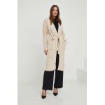 Answear Lab cardigan de lana culoarea bej