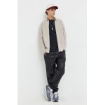 Abercrombie & Fitch camasa barbati, culoarea bej, cu guler button-down, regular