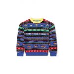 Kenzo Kids pulover pentru copii din amestec de lana culoarea albastru marin