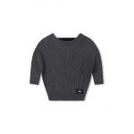 Dkny pulover pentru copii din amestec de lana culoarea gri, light