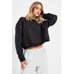 Bluza crop pentru fitness Luxe Cozy