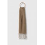 By Malene Birger esarfa de lana culoarea bej, neted